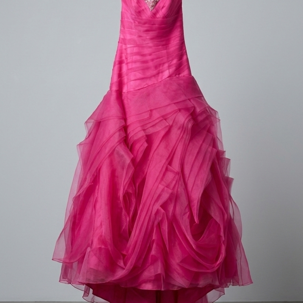 Hot Pink Grad Tulle Girls' Dress